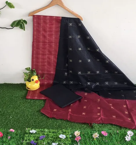 “Premium Banarasi Katan Silk Unstitched Salwar 